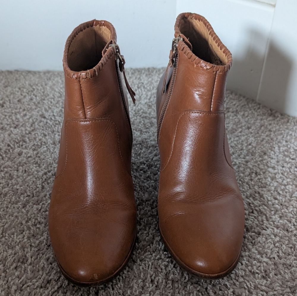 Brown Leather Ankle Boots